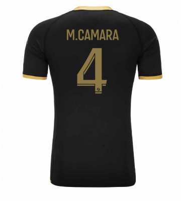 AS Monaco Mohamed Camara #4 Segunda Equipación 2023-24 Manga Corta